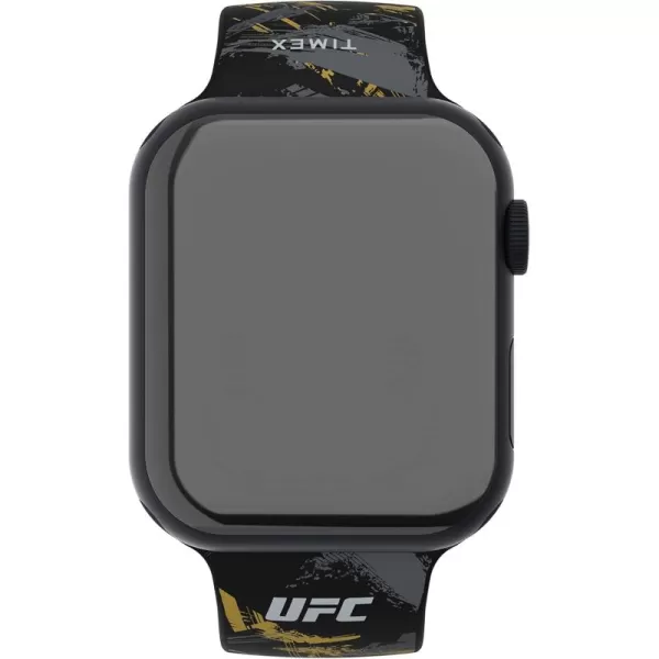 Timex UFC Smartwatch Band Compatible with Apple Watch 44mm  45mm  49mmBlackSilverYellow