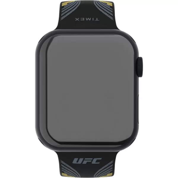 Timex UFC Smartwatch Band Compatible with Apple Watch 44mm  45mm  49mmBlackYellowSilver