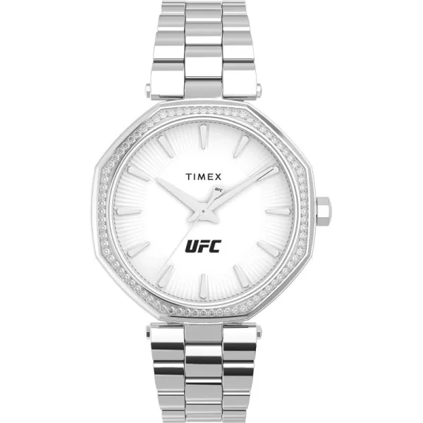 Timex UFC Womens Jewel 36mm WatchSilverToneSilverToneSilverTone