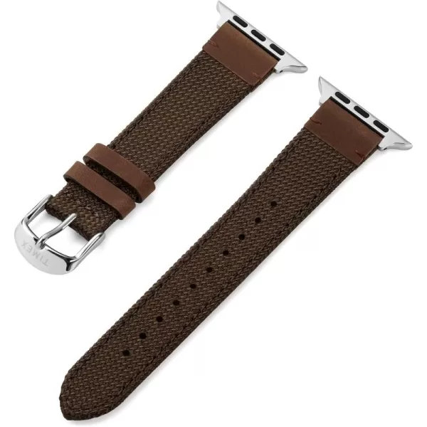 Timex Unisex Strap Compatible with 42mm  44mm Apple WatchBlackBlack