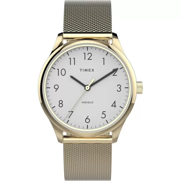 Timex Womens Easy Reader WatchGoldToneGoldToneWhite32mm
