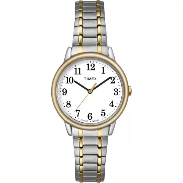 Timex Womens Easy Reader WatchTwoToneTwoToneWhiteB30mm