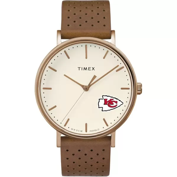 Tribute Womens Grace 41mm Quartz Watch with Leather Strap
