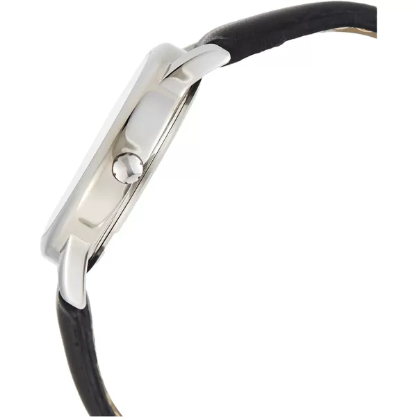 Timex Mens Easy Reader WatchBlackSilverToneWhiteA35mm
