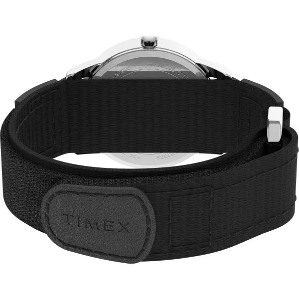 Timex Mens Easy Reader WatchBlackSilverToneWhiteE35mm