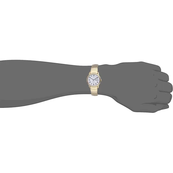 Timex Mens Easy Reader WatchGoldToneGoldToneWhiteB35mm