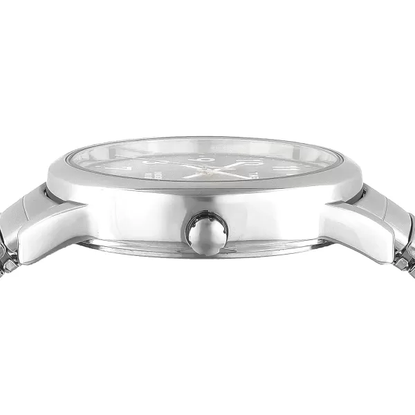 Timex Mens Easy Reader WatchStainless SteelSilverToneBlue35mm