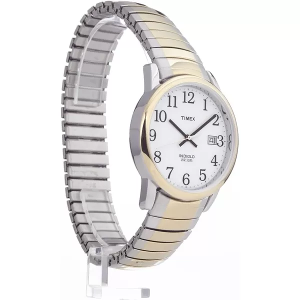 Timex Mens Easy Reader WatchTwoToneTwoToneWhiteC35mm