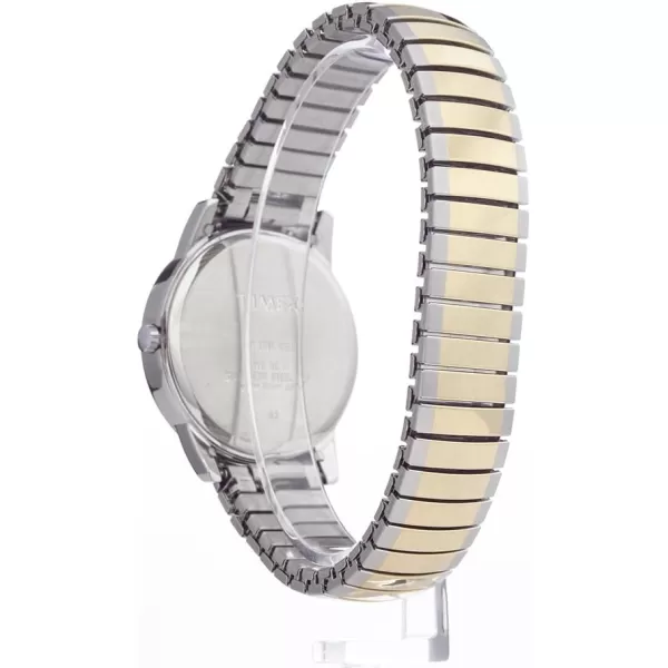 Timex Mens Easy Reader WatchTwoToneTwoToneWhiteC35mm