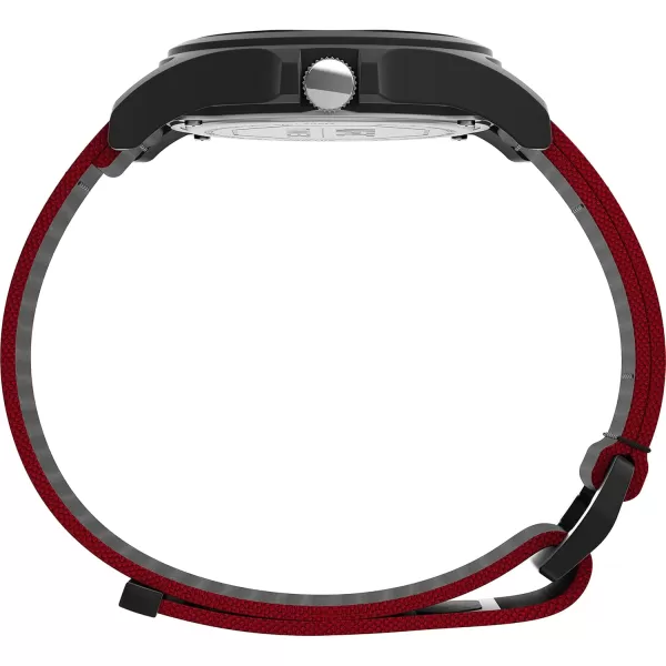 Timex UFC Mens Apex 40mm WatchBlackBlackBlackRed