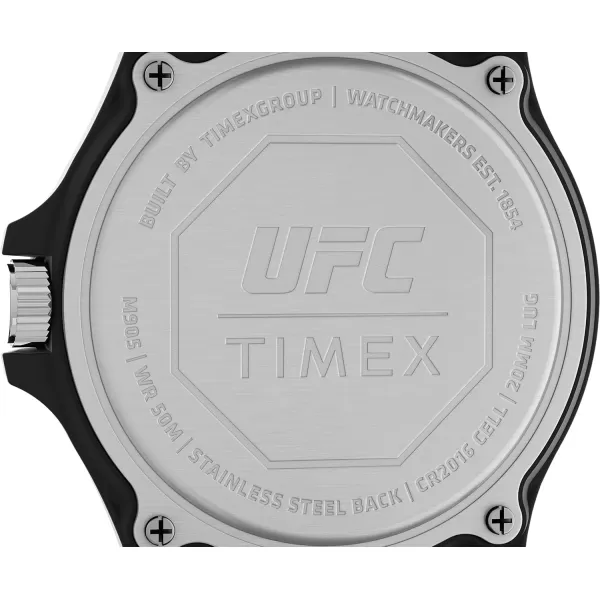 Timex UFC Mens Apex 40mm WatchBlackBlackBlackRed