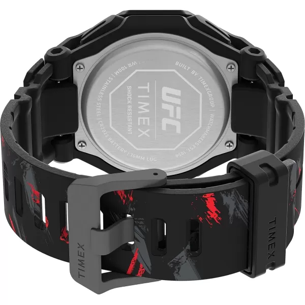 Timex UFC Mens Colossus 45mm WatchBlackBlackBlack