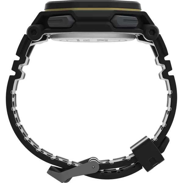 Timex UFC Mens Colossus 45mm WatchBlackGoldTone