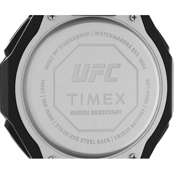 Timex UFC Mens Colossus 45mm WatchBlackRed