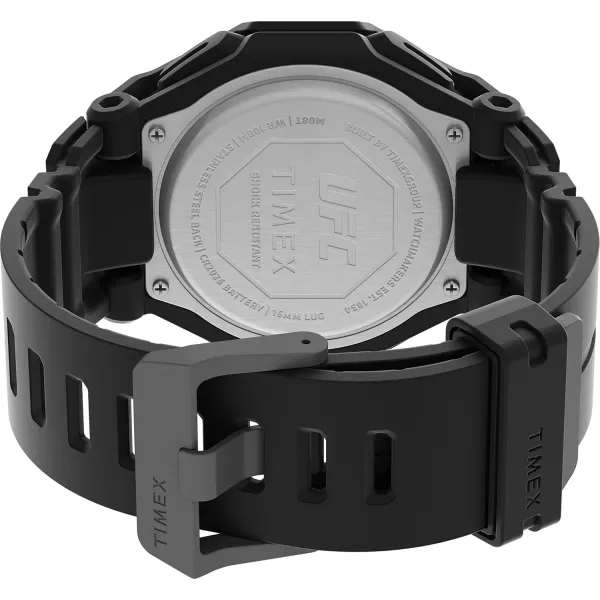Timex UFC Mens Colossus 45mm WatchBlackRed