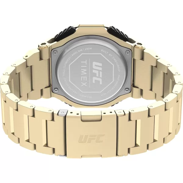 Timex UFC Mens Colossus 45mm WatchGoldToneBlackGoldTone