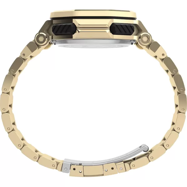 Timex UFC Mens Colossus 45mm WatchGoldToneBlackGoldTone