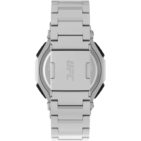 Timex UFC Mens Colossus 45mm WatchSilverToneSilverToneSilverTone