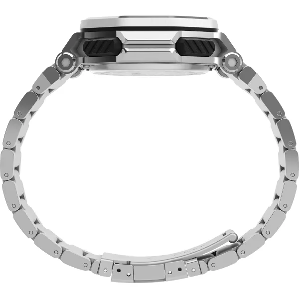 Timex UFC Mens Colossus 45mm WatchSilverToneSilverToneSilverTone