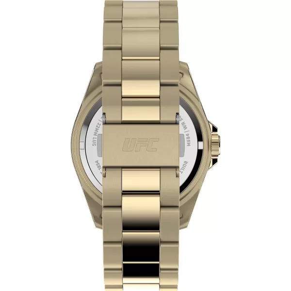 Timex UFC Mens Debut 42mm WatchGoldToneBlackGoldTone