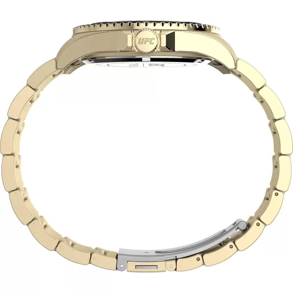 Timex UFC Mens Debut 42mm WatchGoldToneBlackGoldTone
