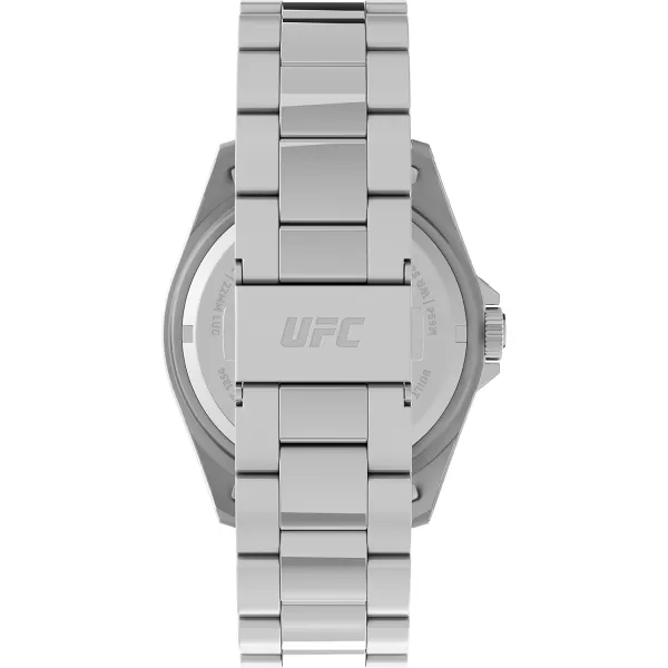 Timex UFC Mens Debut 42mm WatchSilverToneBlueSilverTone