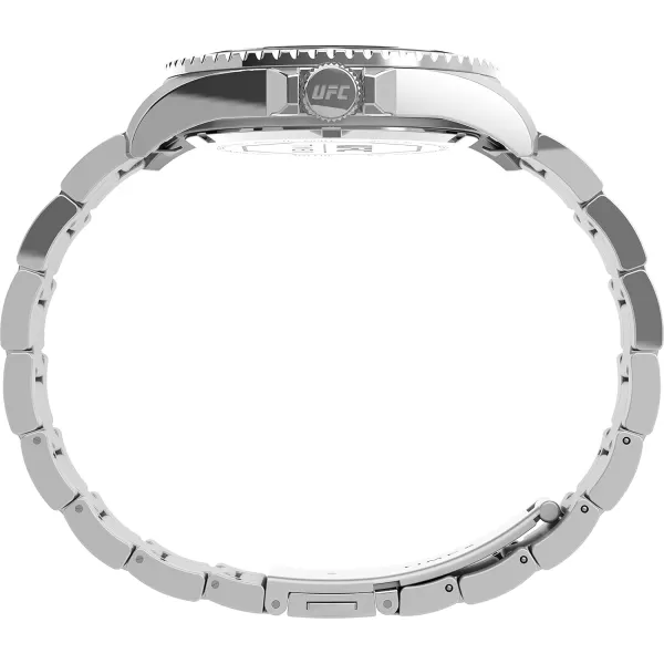 Timex UFC Mens Debut 42mm WatchSilverToneBlueSilverTone