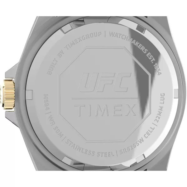 Timex UFC Mens Debut 42mm WatchTwoToneBlack