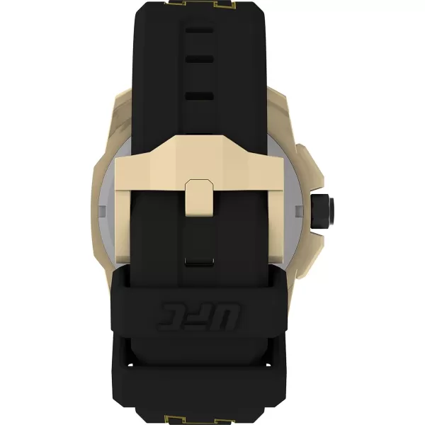 Timex UFC Mens Icon 45mm WatchBlackGoldTone