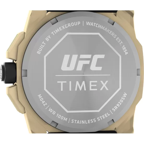 Timex UFC Mens Icon 45mm WatchBlackGoldTone