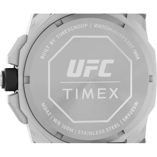 Timex UFC Mens Icon 45mm WatchBlackSilverTone