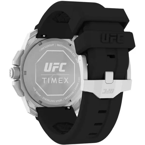 Timex UFC Mens Icon 45mm WatchRedBlackSilverTone