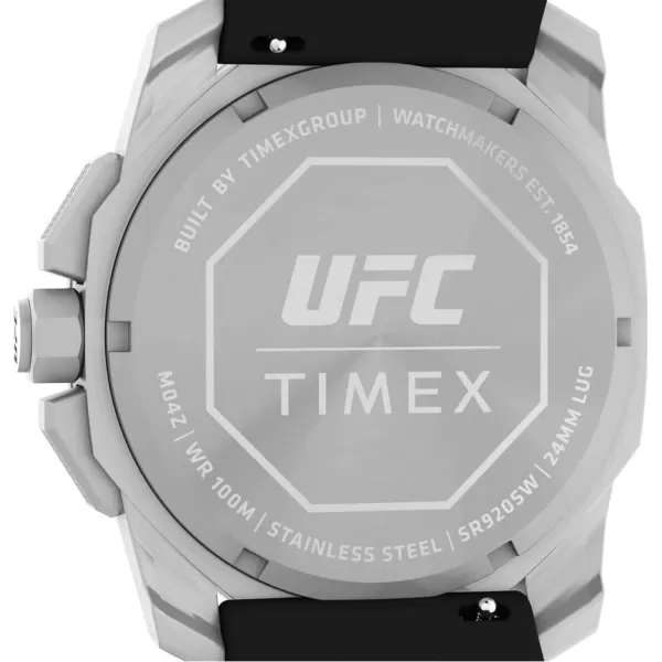 Timex UFC Mens Icon 45mm WatchRedBlackSilverTone