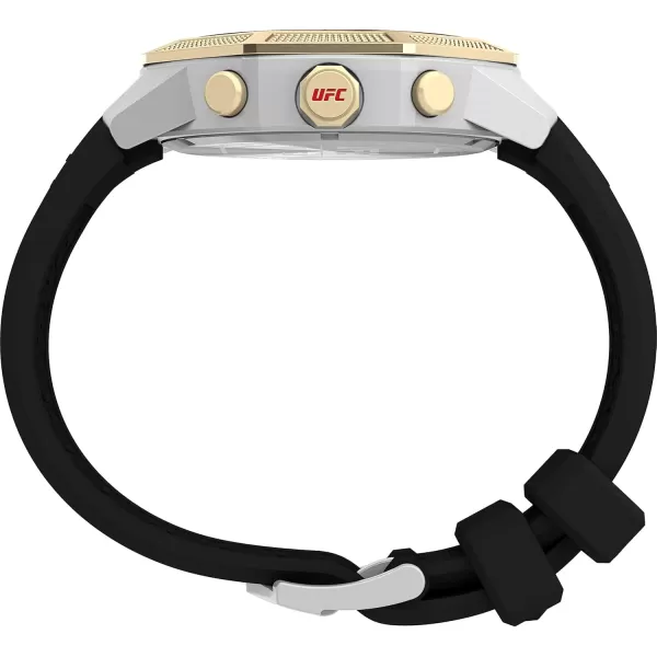 Timex UFC Mens King 45mm WatchBlackBlackSilverTone