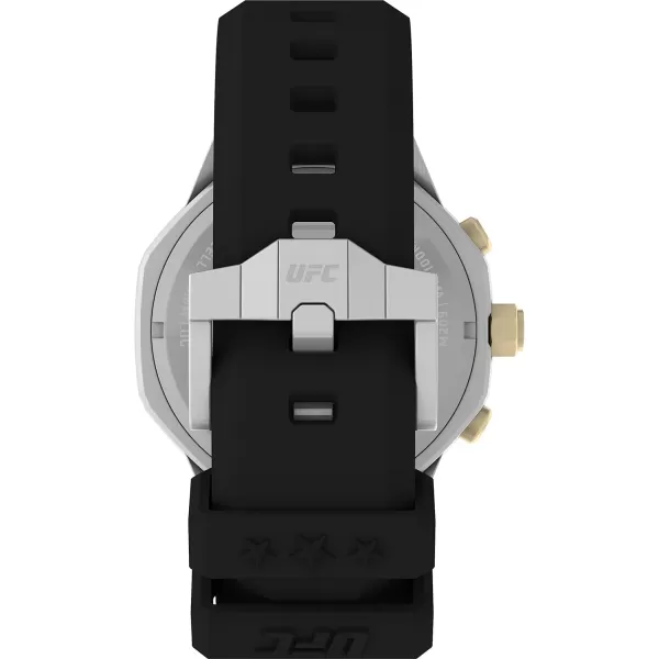 Timex UFC Mens King 45mm WatchBlackBlackSilverTone