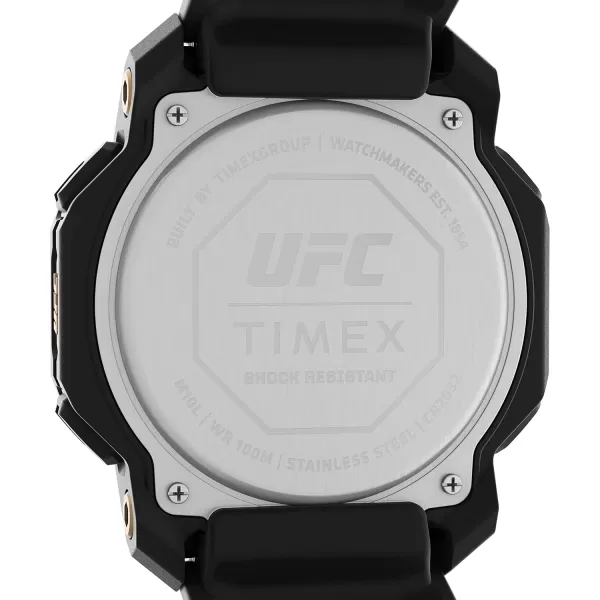 Timex UFC Mens Knockout 48mm WatchBlackDigitalBlack