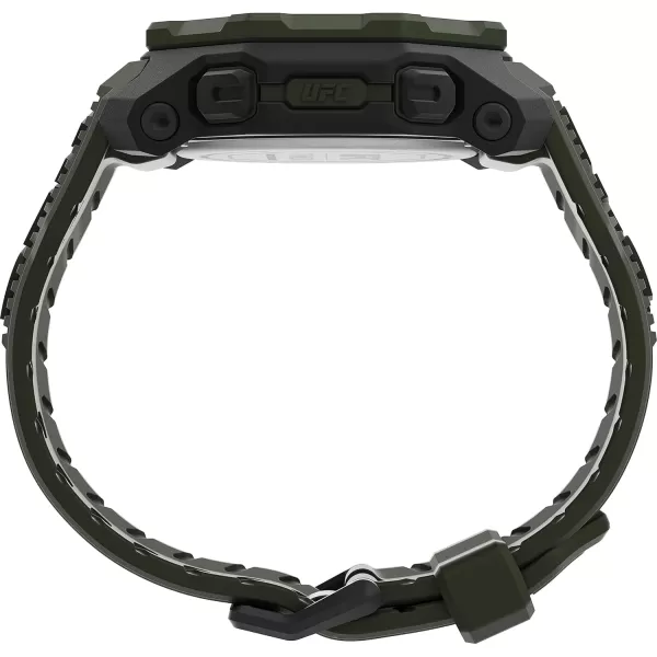 Timex UFC Mens Knockout 48mm WatchGreenDigitalBlack