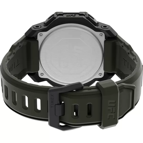Timex UFC Mens Knockout 48mm WatchGreenDigitalBlack