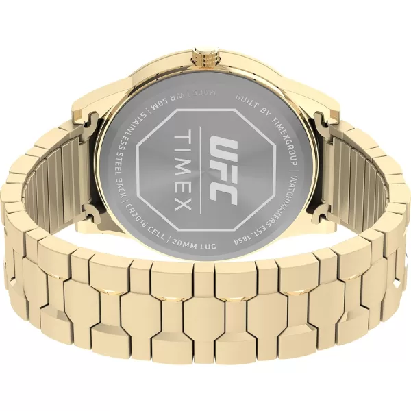 Timex UFC Mens Legend 42mm WatchGoldToneBlackGoldTone