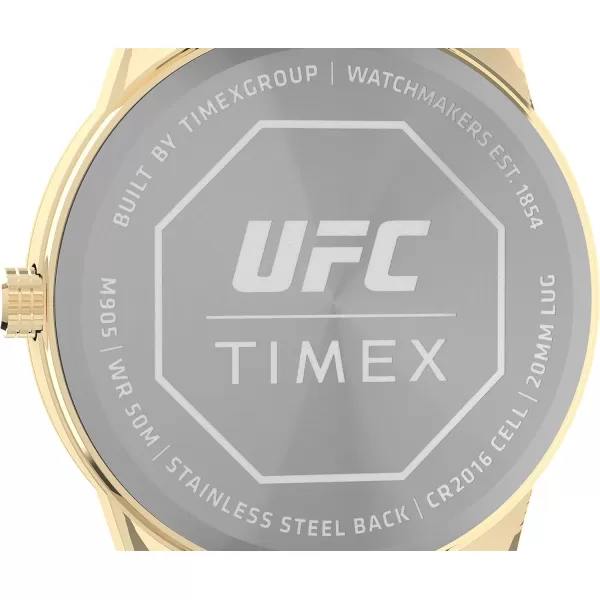 Timex UFC Mens Legend 42mm WatchGoldToneBlackGoldTone