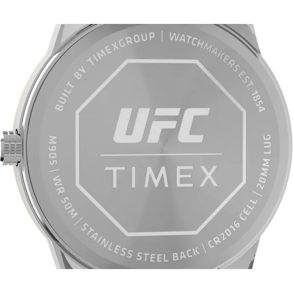 Timex UFC Mens Legend 42mm WatchTwoToneSilverToneSilverTone