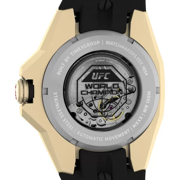 Timex UFC Mens Pro 44mm WatchBlackGoldToneGoldTone