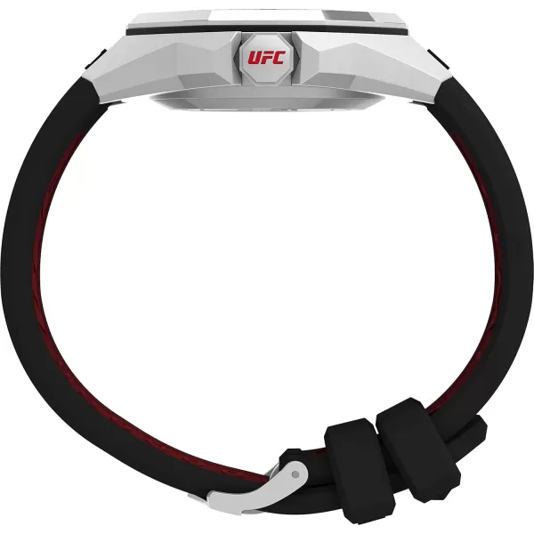 Timex UFC Mens Pro 44mm WatchBlackSilverTone