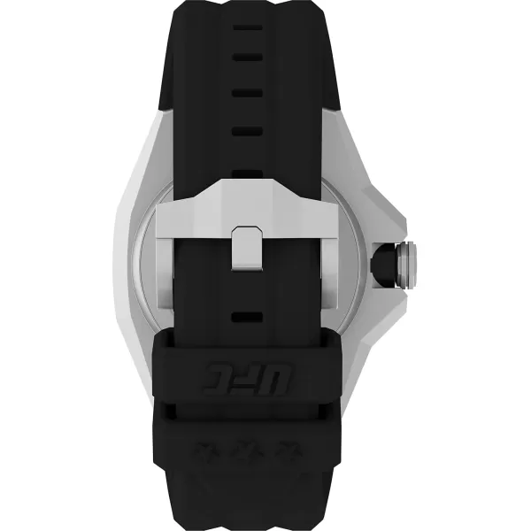 Timex UFC Mens Pro 44mm WatchBlackSilverTone