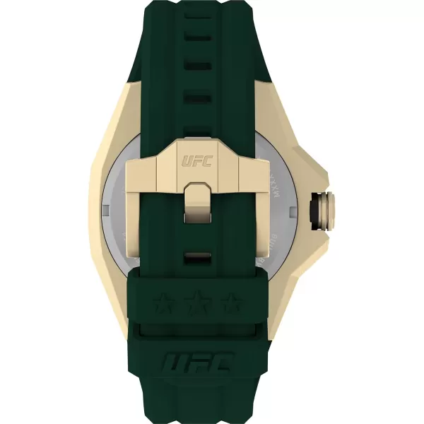Timex UFC Mens Pro 44mm WatchGreenGreenGoldTone