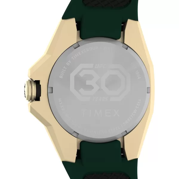 Timex UFC Mens Pro 44mm WatchGreenGreenGoldTone