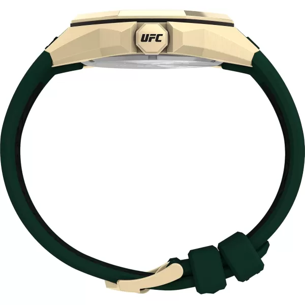 Timex UFC Mens Pro 44mm WatchGreenGreenGoldTone