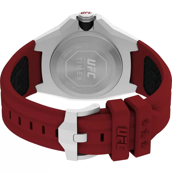 Timex UFC Mens Pro 44mm WatchRedBlackSilverTone