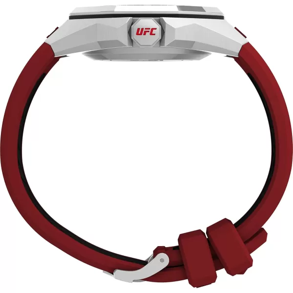 Timex UFC Mens Pro 44mm WatchRedBlackSilverTone