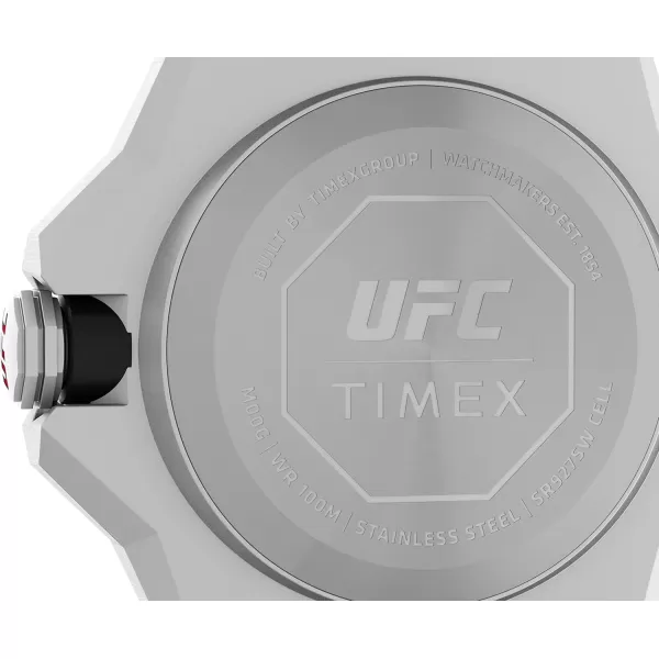 Timex UFC Mens Pro 44mm WatchRedBlackSilverTone